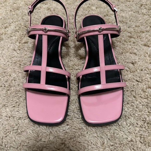 Gucci Divine Horsebit-detailed Leather Slingback Sandals in Dolly Pink - Picture 6 of 10